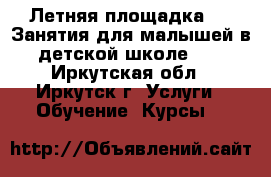 Летняя площадка 6 . Занятия для малышей в детской школе 1  - Иркутская обл., Иркутск г. Услуги » Обучение. Курсы   